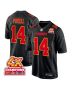 Cornell Powell 14 Kansas City Chiefs Super Bowl LVIII Champions 4X Fashion Game Men Jersey – Carbon Black