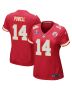 Cornell Powell 14 Kansas City Chiefs Super Bowl LVIII Patch Game Women Jersey – Red