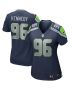 Cortez Kennedy 96 Seattle Seahawks Women Game Retired Jersey – College Navy