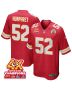 Creed Humphrey 52 Kansas City Chiefs Super Bowl LVIII Champions 4X Game Men Jersey – Red
