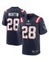 Curtis Martin 28 New England Patriots Men Game Retired Jersey – Navy