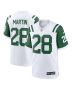 Curtis Martin 28 New York Jets Classic Alternate Retired Player Game Men Jersey – White
