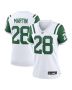 Curtis Martin 28 New York Jets Women’s Classic Alternate Retired Player Game Jersey – White