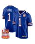 Curtis Samuel 1 Buffalo Bills Super Bowl LIX Champions Patch Game Men Jersey – Royal