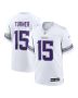 Dallas Turner 15 Minnesota Vikings Alternate Game Men Jersey – White