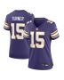 Dallas Turner 15 Minnesota Vikings Women’s Alternate Game Jersey – Purple