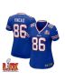 Dalton Kincaid #86 Buffalo Bills Super Bowl LIX Women’s Jersey – Royal