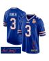 Damar Hamlin 3 Buffalo Bills Super Bowl LIX Champions Patch ‘New Orleans – A Symphony of Sport’ EMBROIDERED Game Men Jersey – Royal