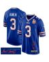 Damar Hamlin 3 Buffalo Bills Super Bowl LIX Champions Patch ‘New Orleans – Where Legends Are Made’ EMBROIDERED Game Men Jersey – Royal