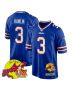 Damar Hamlin 3 Buffalo Bills Super Bowl LIX New Orleans Patch Game Men Jersey – Royal
