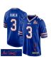 Damar Hamlin 3 Buffalo Bills Super Bowl LIX ‘New Orleans – The Ultimate Showdown’ EMBROIDERED Game Men Jersey – Royal
