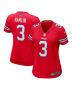 Damar Hamlin 3 Buffalo Bills Women Game Jersey – Red