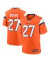 Damarri Mathis 27 Denver Broncos Team Game Men Jersey – Orange
