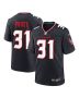Dameon Pierce 31 Houston Texans Game Jersey – Men, Navy