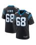 Damien Lewis 68 Carolina Panthers Game Men Jersey – Black