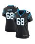 Damien Lewis 68 Carolina Panthers Women’s Game Jersey – Black