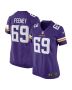 Dan Feeney 69 Minnesota Vikings Team Game Women Jersey – Purple