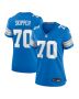 Dan Skipper 70 Detroit Lions Women’s Team Game Jersey – Blue