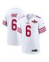 Danny Gray 6 San Francisco 49ers NFC Champions Patch Game Men Jersey – White
