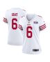 Danny Gray 6 San Francisco 49ers Super Bowl LVIII Patch Game Women Jersey – White