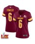 Dante Fowler Jr. #6 Washington Commanders Super Bowl LIX Women’s Jersey – Burgundy