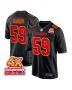 Darius Harris 59 Kansas City Chiefs Super Bowl LVIII Champions 4X Fashion Game Men Jersey – Carbon Black