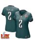 Darius Slay Jr. #2 Philadelphia Eagles Super Bowl LIX Women’s Jersey – Midnight Green