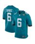 Darnell Savage 6 Jacksonville Jaguars Alternate Game Men Jersey – Teal