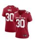Darren Hall 30 Arizona Cardinals Women’s Game Jersey – Cardinal