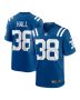 Darren Hall 38 Indianapolis Colts Game Men Jersey – Royal
