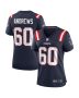 David Andrews 60 New England Patriots Women Game Jersey – Navy