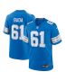 David Bada 61 Detroit Lions Team Game Men Jersey – Blue