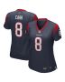 David Carr 8 Houston Texans Women Game Retired Jersey – Navy