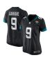 David Garrard 9 Jacksonville Jaguars Women Game Retired Jersey – Black