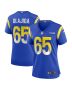 David Olajiga 65 Los Angeles Rams Women’s Game Jersey – Royal