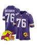 David Quessenberry 76 Minnesota Vikings Super Bowl LIX New Orleans Patch Game Men Jersey – Purple