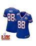 Dawson Knox #88 Buffalo Bills Super Bowl LIX Women’s Jersey – Royal