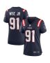 Deatrich Wise Jr. 91 New England Patriots Women Game Jersey – Navy