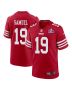 Deebo Samuel 19 San Francisco 49ers Super Bowl LVIII Patch Game Men Jersey – Scarlet