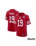 Deebo Samuel 19 San Francisco 49ers Super Bowl LVIII Patch Game YOUTH Jersey – Scarlet