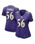 Deion Jennings 56 Baltimore Ravens Women’s Game Jersey – Purple