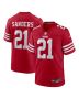 Deion Sanders 21 San Francisco 49ers Team Retired Player Game Men Jersey – Scarlet