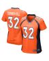Delarrin Turner-Yell 32 Denver Broncos Women Game Jersey – Orange