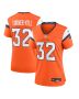 Delarrin Turner-Yell 32 Denver Broncos Women’s Team Game Jersey – Orange