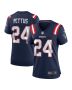 Dell Pettus 24 New England Patriots Women’s Game Jersey – Navy