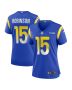 Demarcus Robinson 15 Los Angeles Rams Women’s Game Jersey – Royal