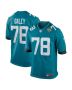 Dennis Daley 78 Jacksonville Jaguars Team Game Men Jersey – Teal