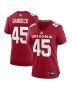 Dennis Gardeck 45 Arizona Cardinals Women’s Game Jersey – Cardinal