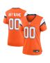 Denver Broncos Custom Game Women Jersey – Orange