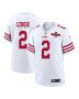 Deommodore Lenoir 2 San Francisco 49ers NFC Champions Patch Game Men Jersey – White